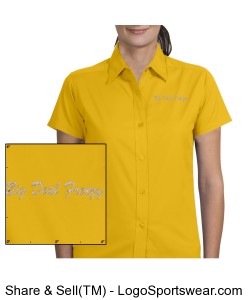 Ladies Short Sleeve Teflon Twill Shirt Design Zoom